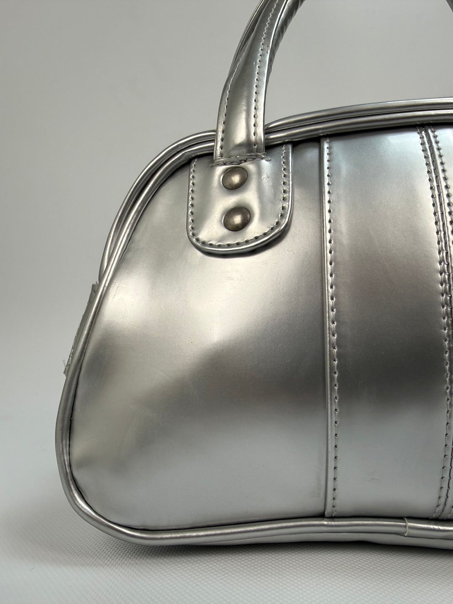 Vintage Nike Handtasche Silber 90s