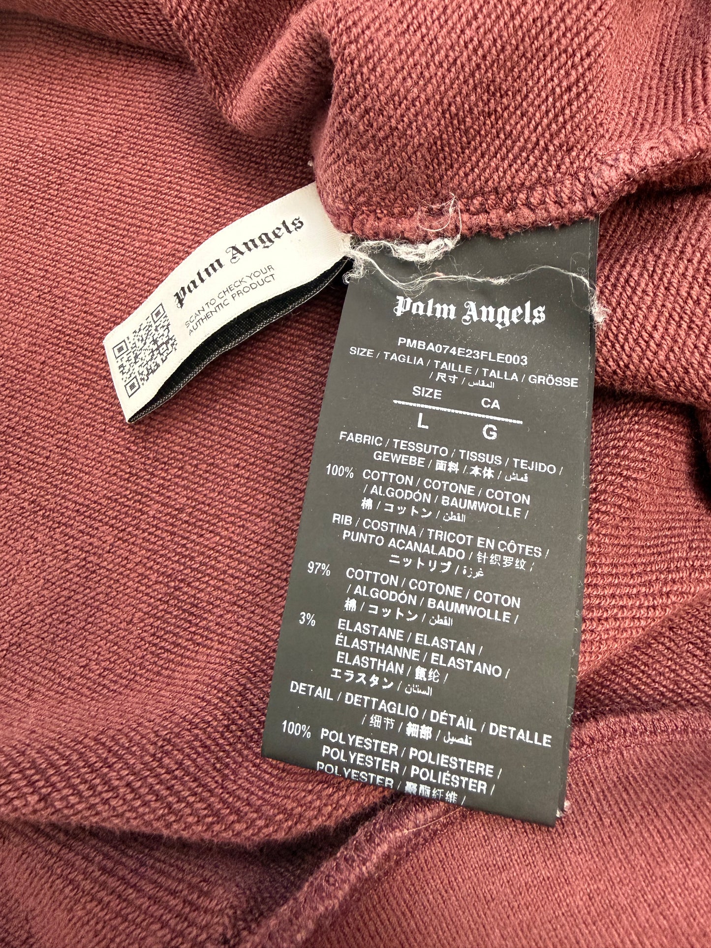 Palm Angels Pullover dunkelrot Gr. L
