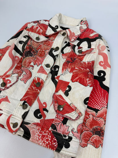 Vintage Just Cavalli Jacke rot / weiß Gr. XS