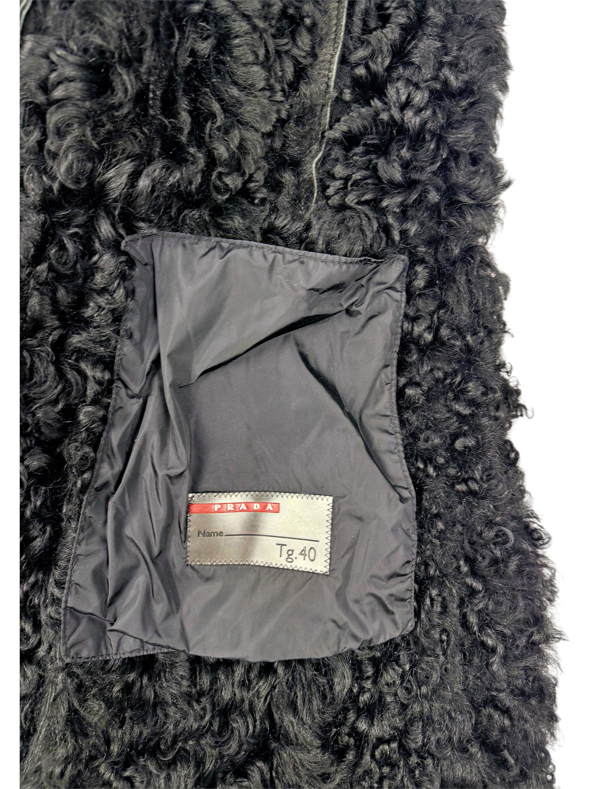 Vintage Prada Lammfell Mantel