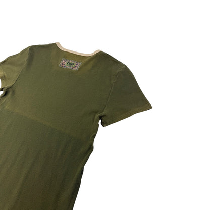 Vintage Dolce & Gabbana Top dunkelgrün Gr. M