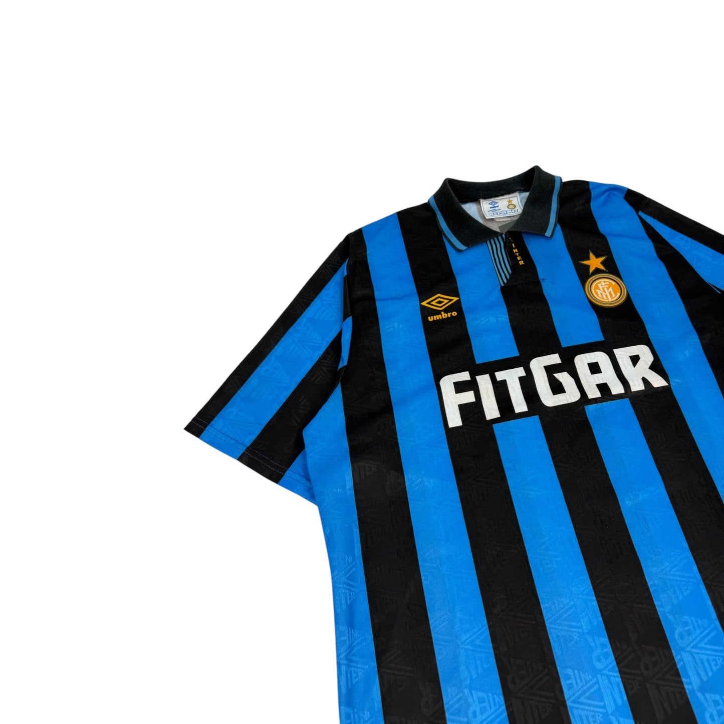 Vintage Umbro Inter Mailand Fußballtrikot blau / schwarz Gr. XL