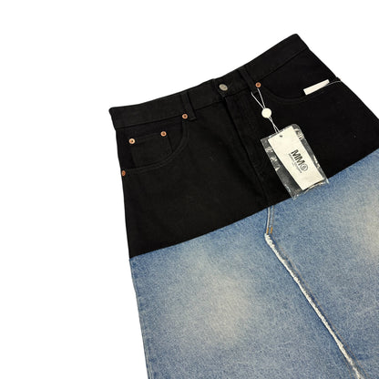 Masion Margiela Denim Rock schwarz / blau 42