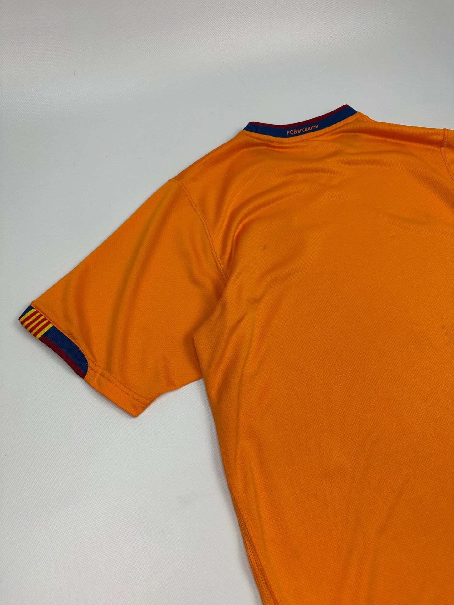 Vintage Nike Barcelona Fußballtrikot orange M