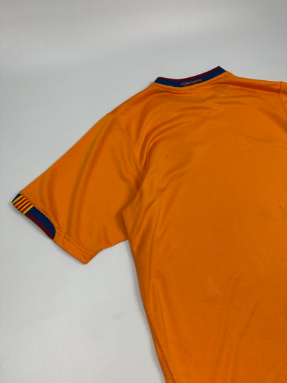 Vintage Nike Barcelona Fußballtrikot orange M