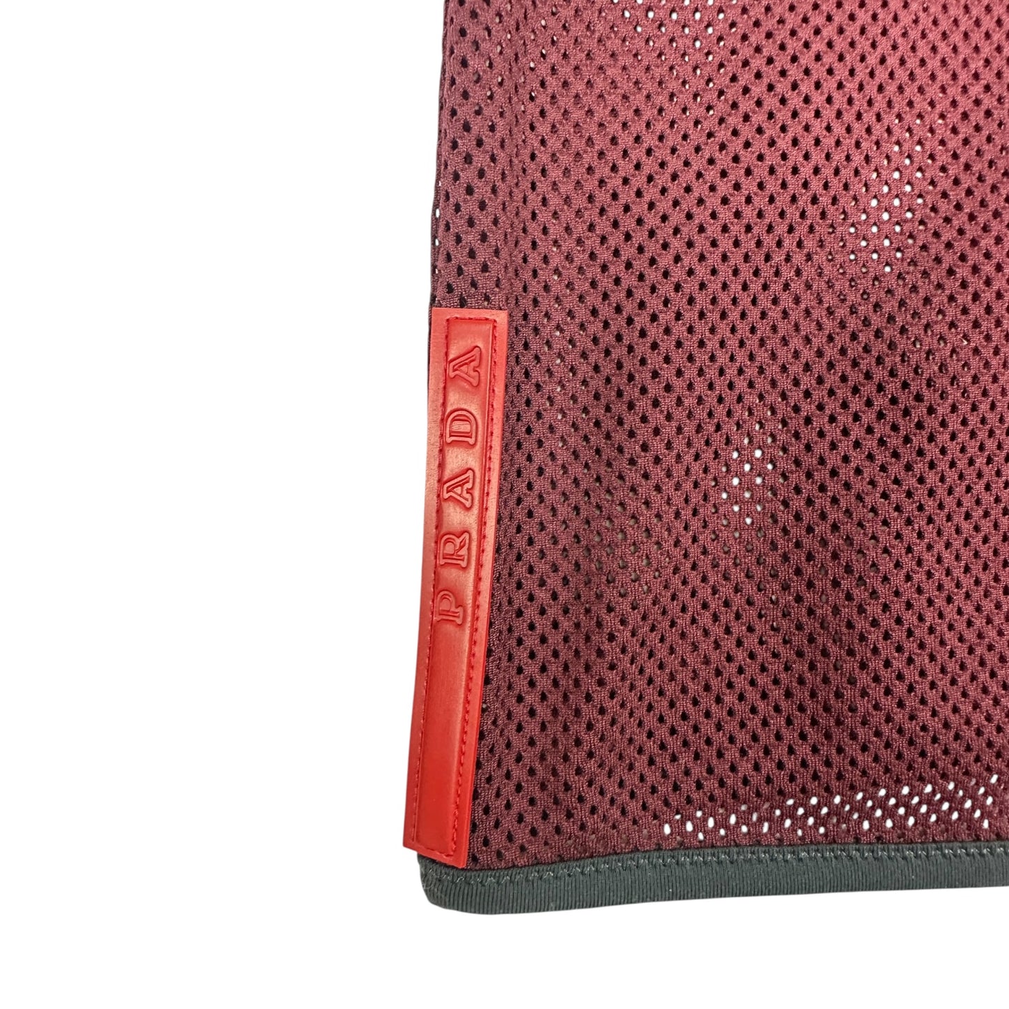 Vintage Prada Mesh Weste rot L