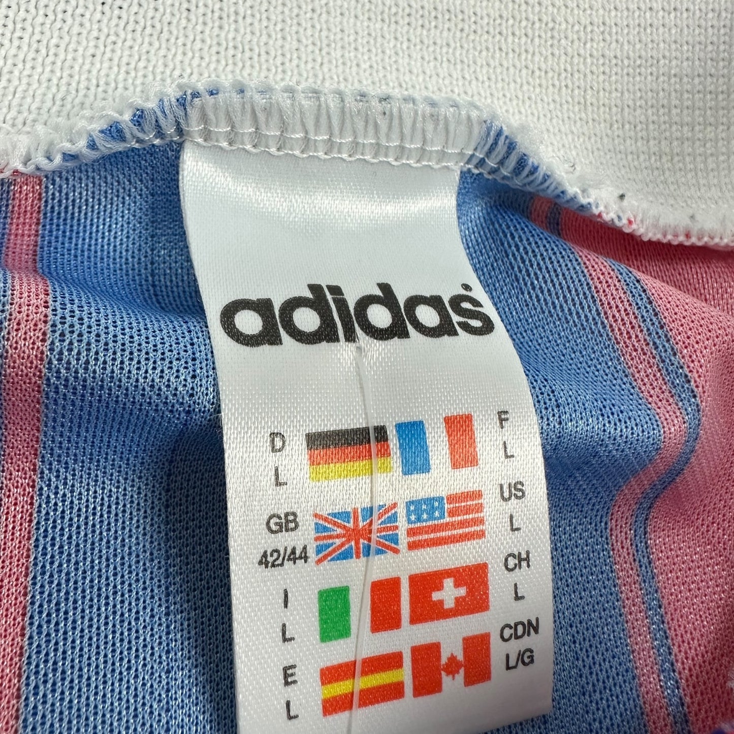 Vintage Adidas FC Bayern Fußball Trikot blau / rot L