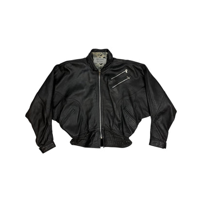 Vintage Andrea Cremato Lederjacke schwarz M
