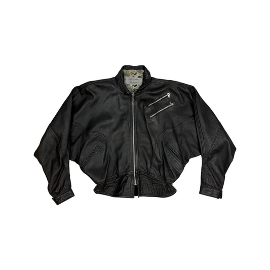 Vintage Andrea Cremato Lederjacke schwarz M