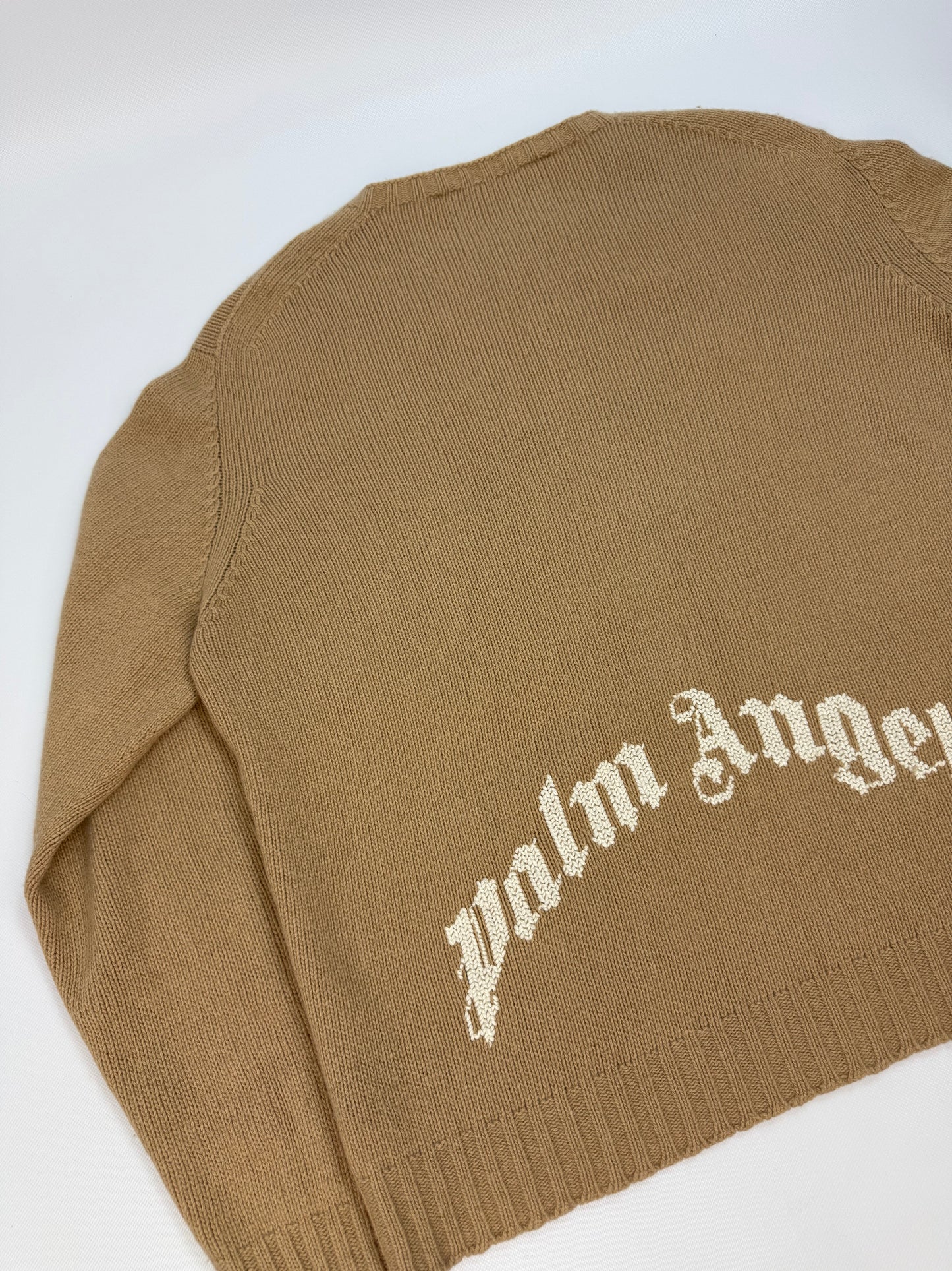 Palm Angels Pullover braun / weiß Gr. XXL