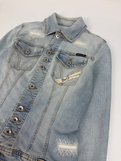 Vintage Dolce & Gabbana Jeansjacke hellblau Gr. S