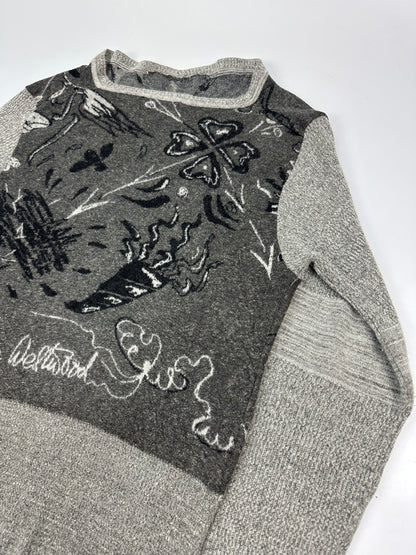 Vintage Vivienne Westwood Pullover grau Gr. M
