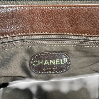 Vintage Chanel Handtasche braun / gold