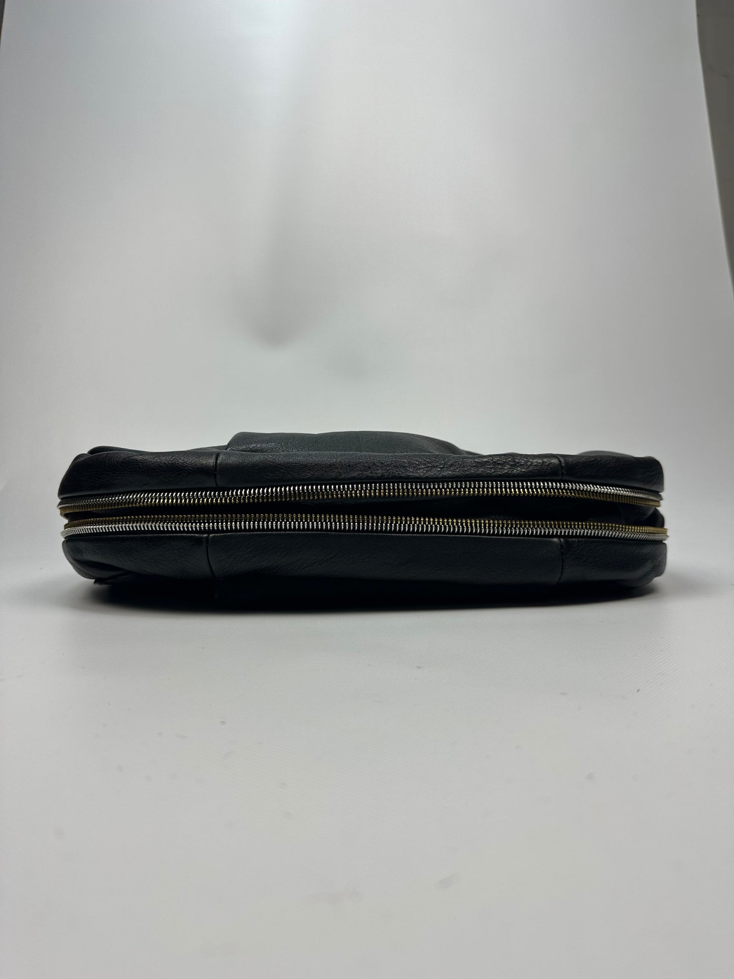 Vintage Prada Ponyhair Soulder Bag schwarz/gold