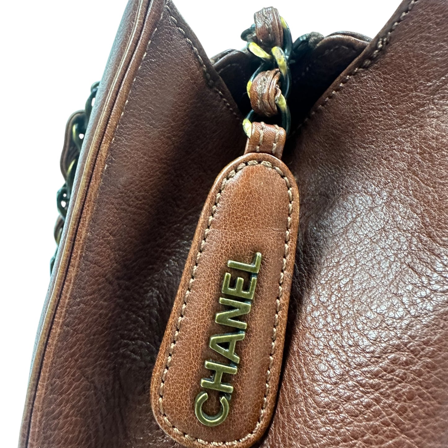 Vintage Chanel Handtasche braun / gold