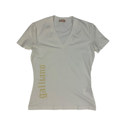 Vintage Galliano T-Shirt weiß Damen S