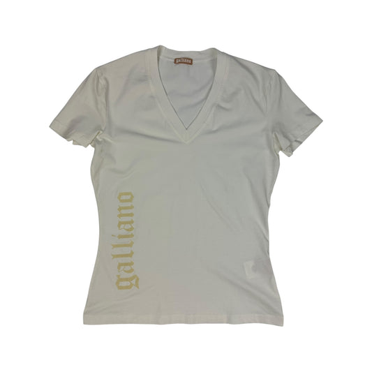 Vintage Galliano T-Shirt weiß Damen S