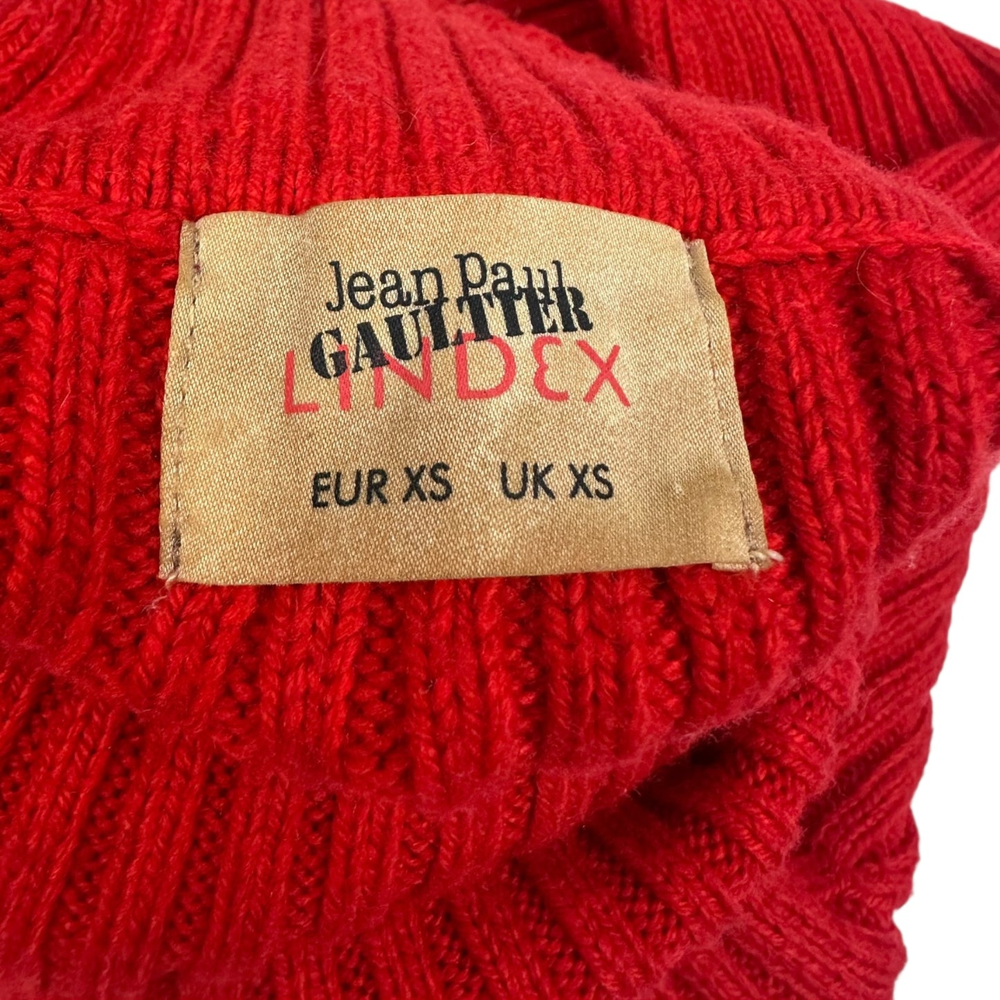Vintage Jean Paul Gaultier Pullover Rot XS
