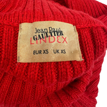 Vintage Jean Paul Gaultier Pullover Rot XS