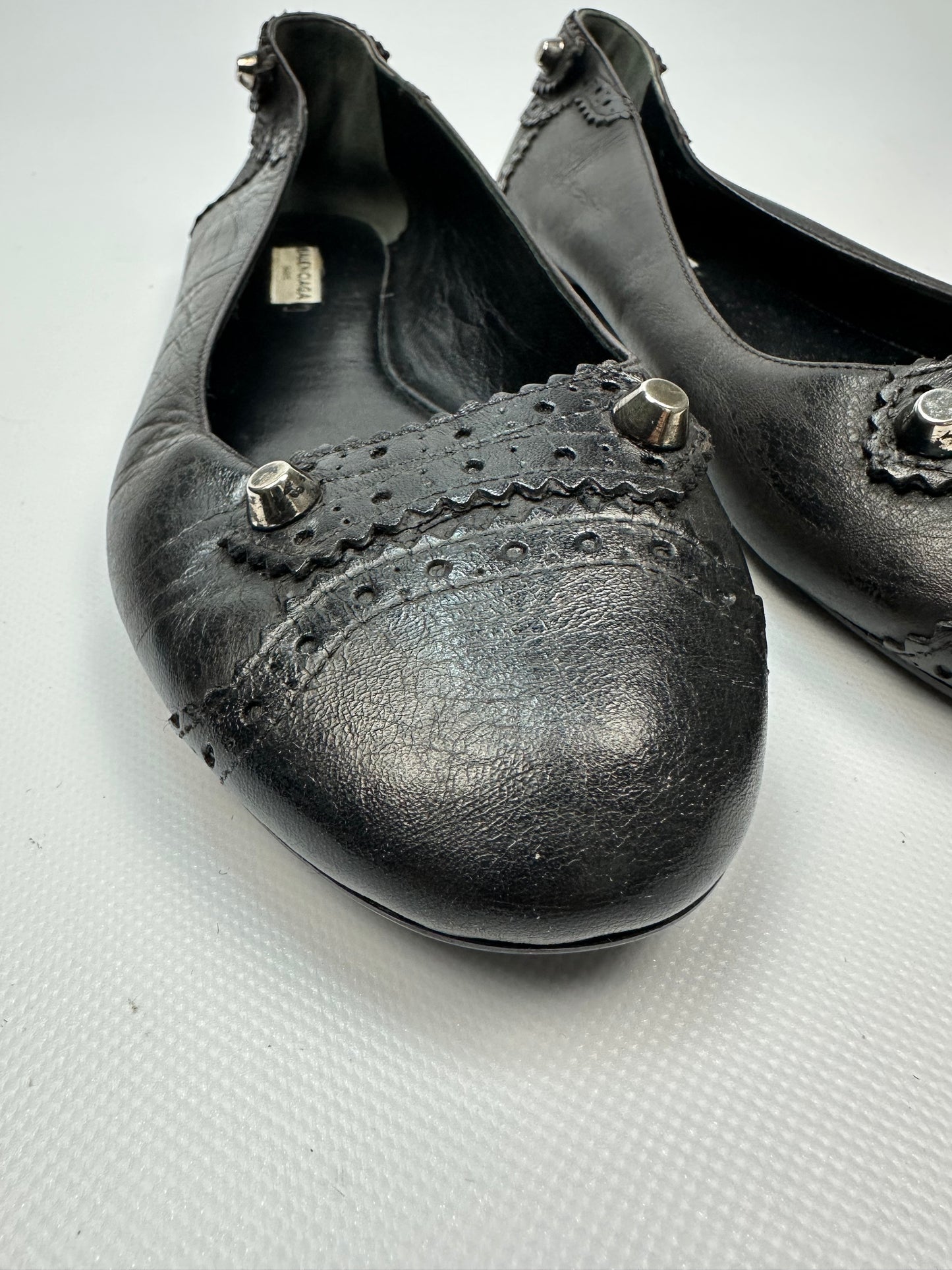 Vintage Balenciaga Ballerinas schwarz Gr. 41