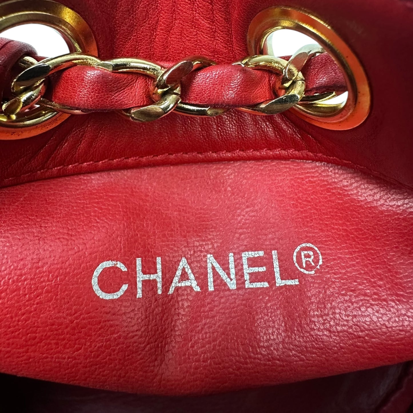 Vintage Chanel Handtasche rot