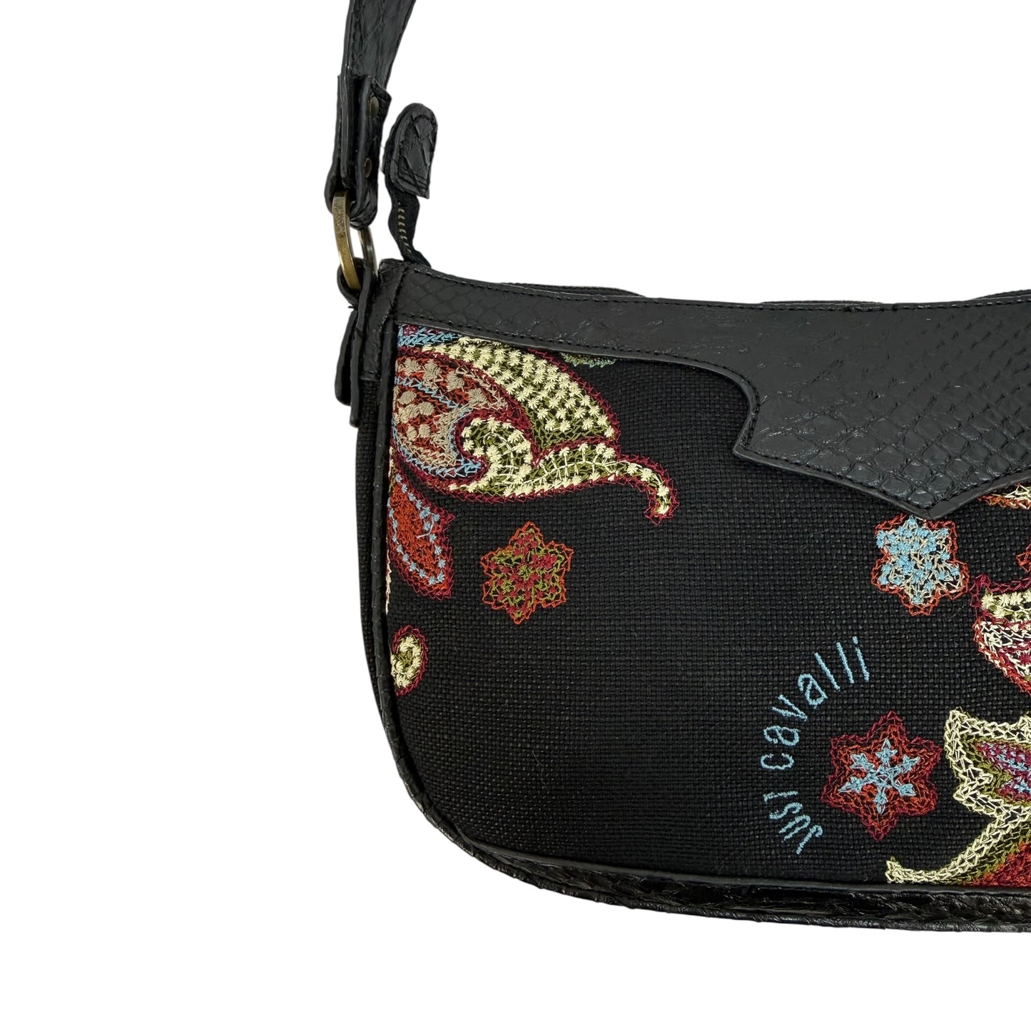 Vintage Just Cavalli Bag schwarz / bunt
