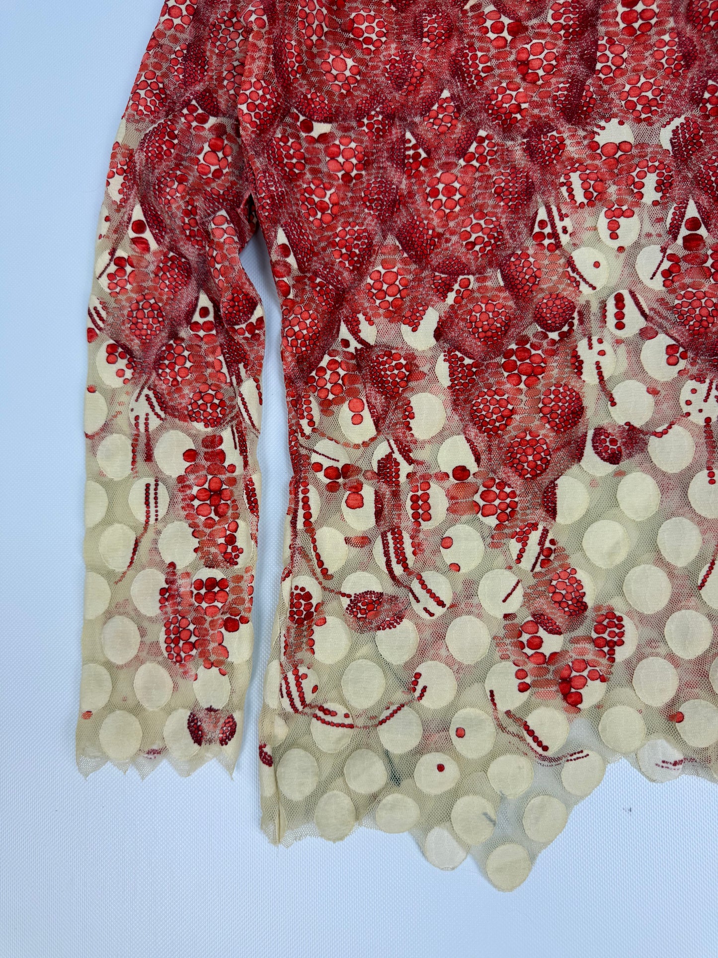 Vintage Jean Paul Gaultier Erdbeeren T-Shirt rot Gr. M