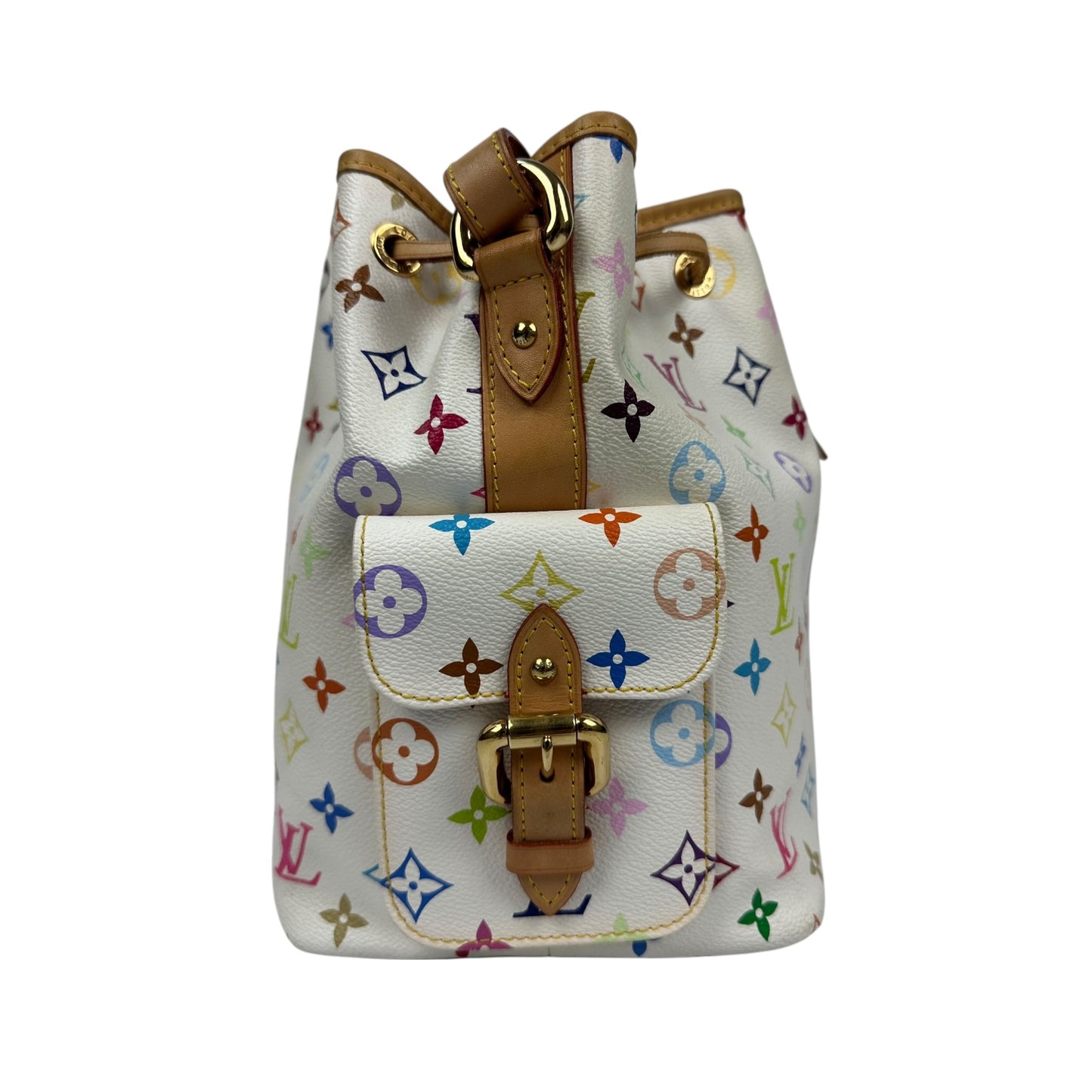 Louis Vuitton Sac Noe Murakami Handtasche weiß / bunt