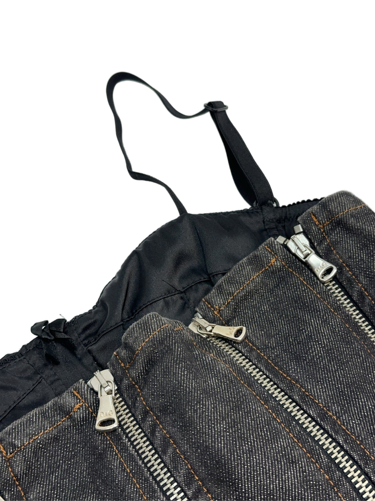Dolce & Gabbana SS 2004 Denim Zip Top