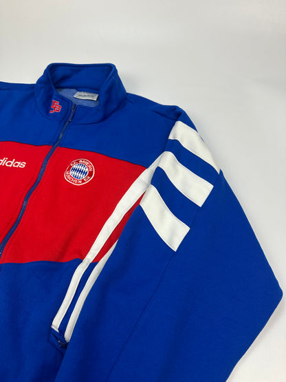 Vintage Adidas F.C. Bayern München Trackjacket blau/rot Gr. L