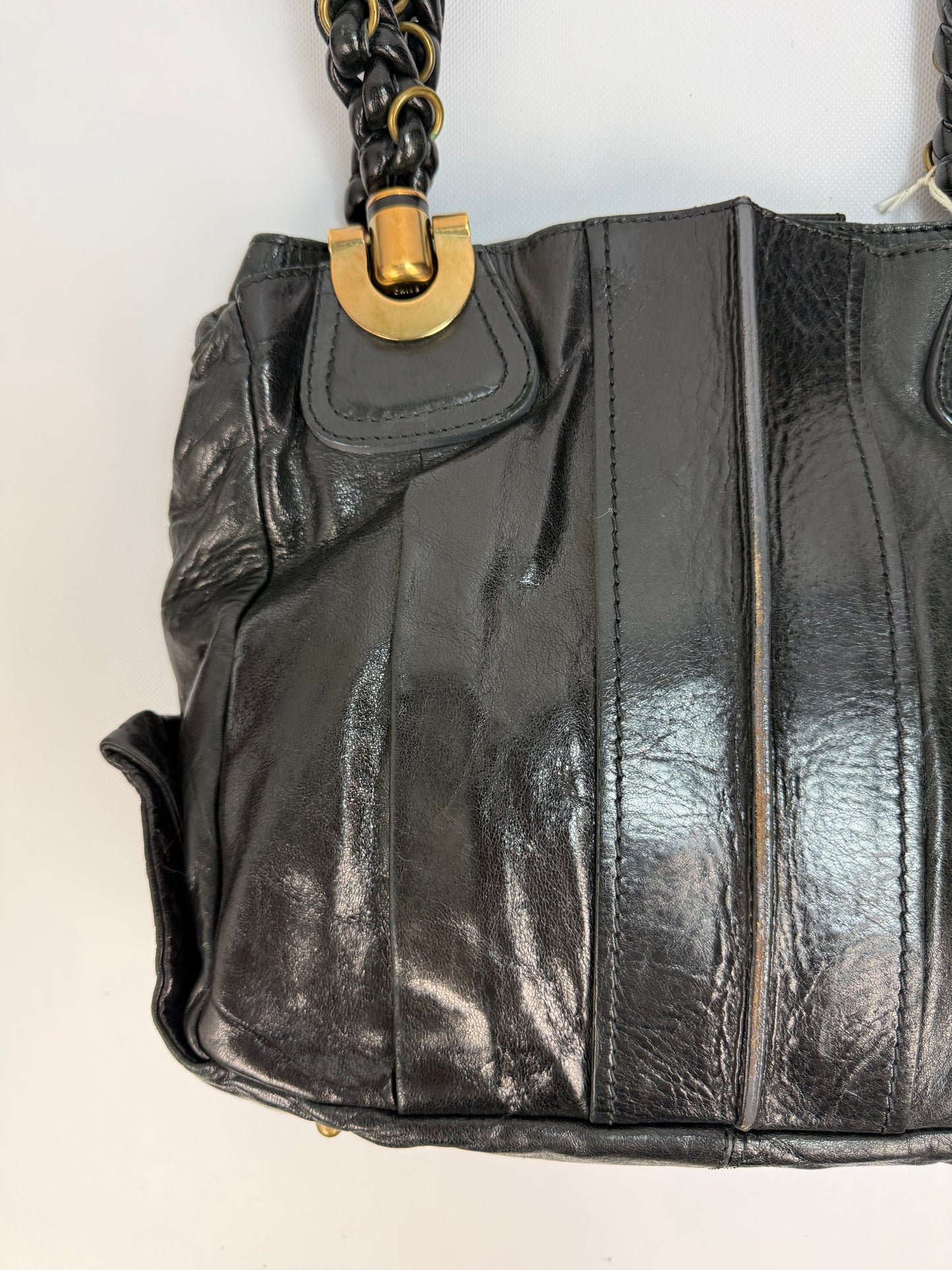 Vintage Chloé Handtasche schwarz / Gold