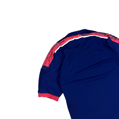 Vintage Adidas Japan Fußball Trikot rot / blau L