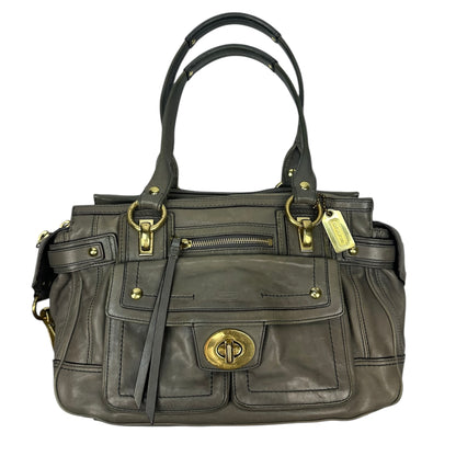 Vintage Coach Handtasche grau