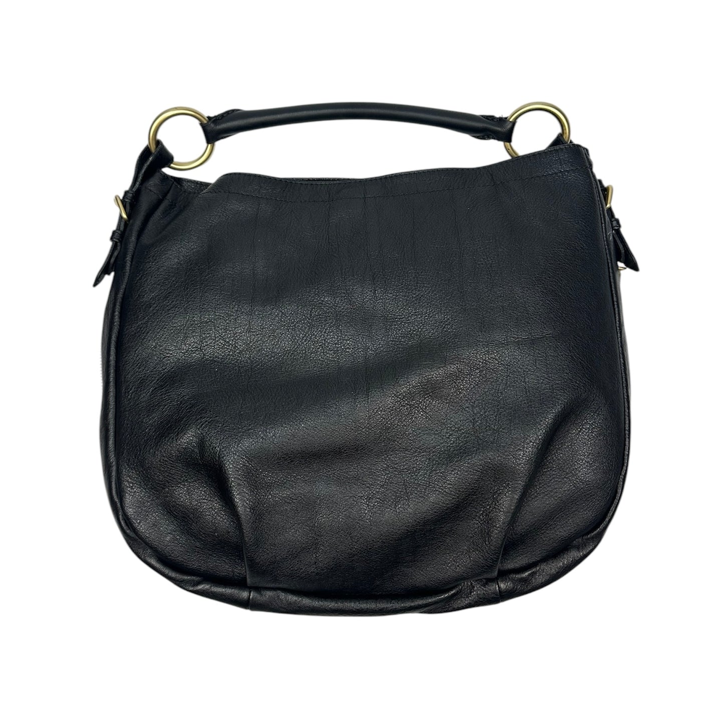 Vintage Prada Ponyhair Soulder Bag schwarz/gold