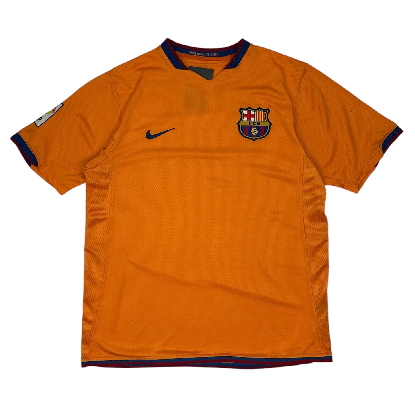 Vintage Nike Barcelona Fußballtrikot orange M