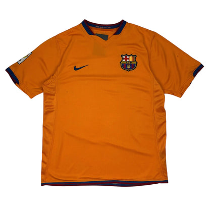 Vintage Nike Barcelona Fußballtrikot orange M