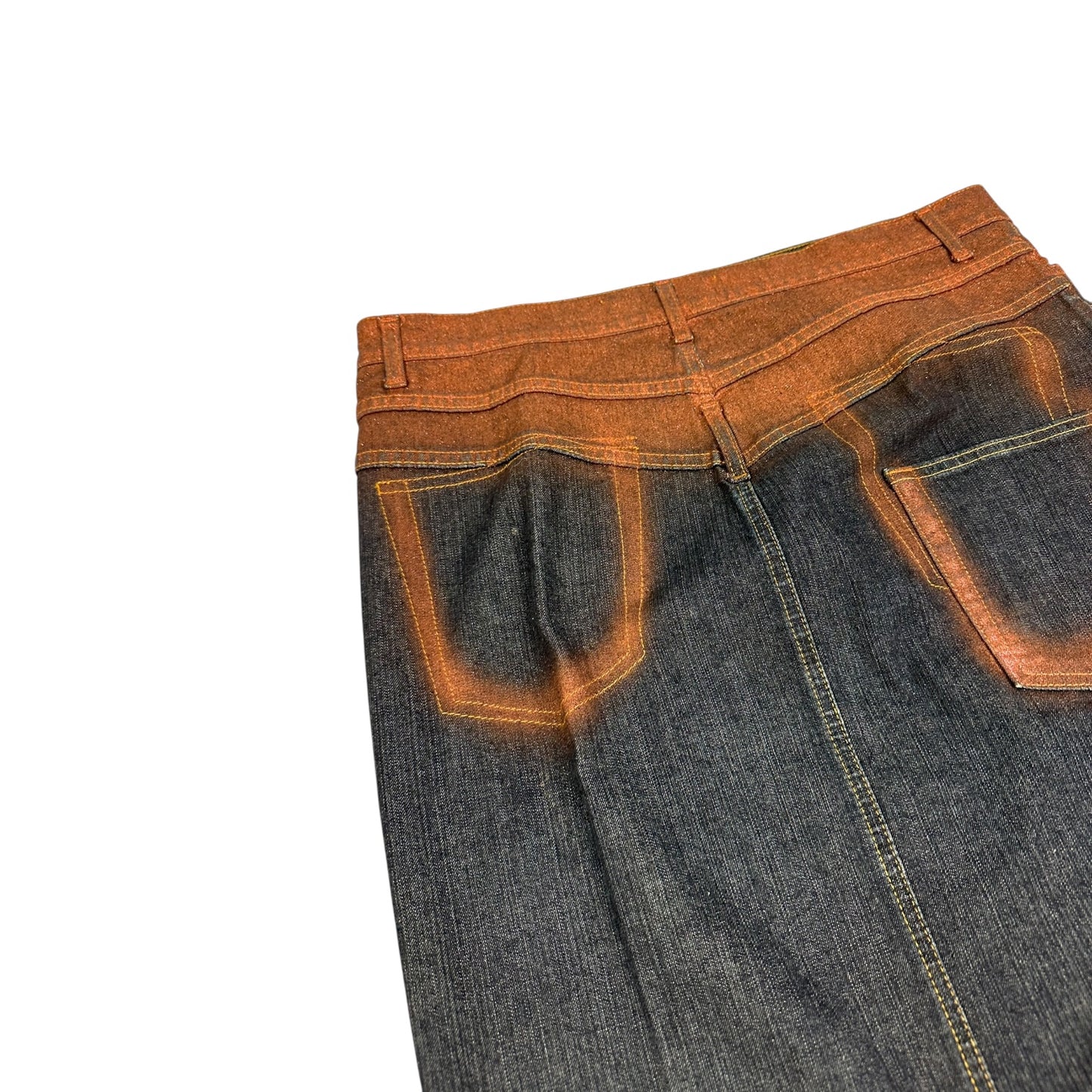 Vintage Just Cavalli Jeans Rock blau / bronze 44