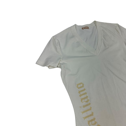 Vintage Galliano T-Shirt weiß Damen S