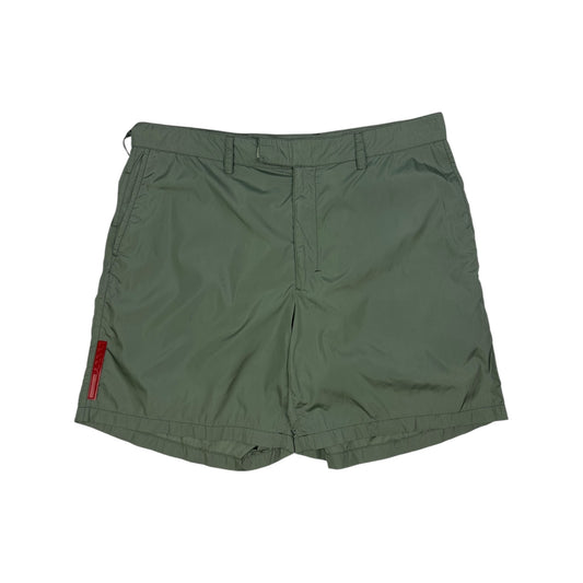 Vintage Prada Hose kurz hellgrün 48
