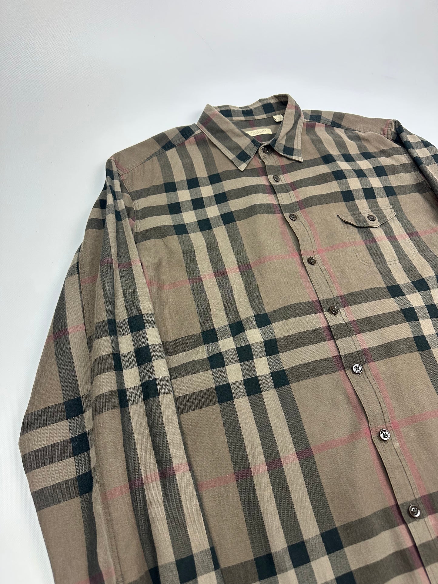 Vintage Burberry Hemd braun XL