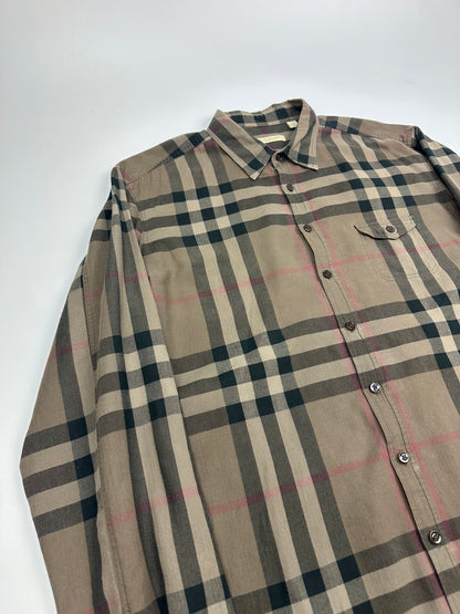 Vintage Burberry Hemd braun XL