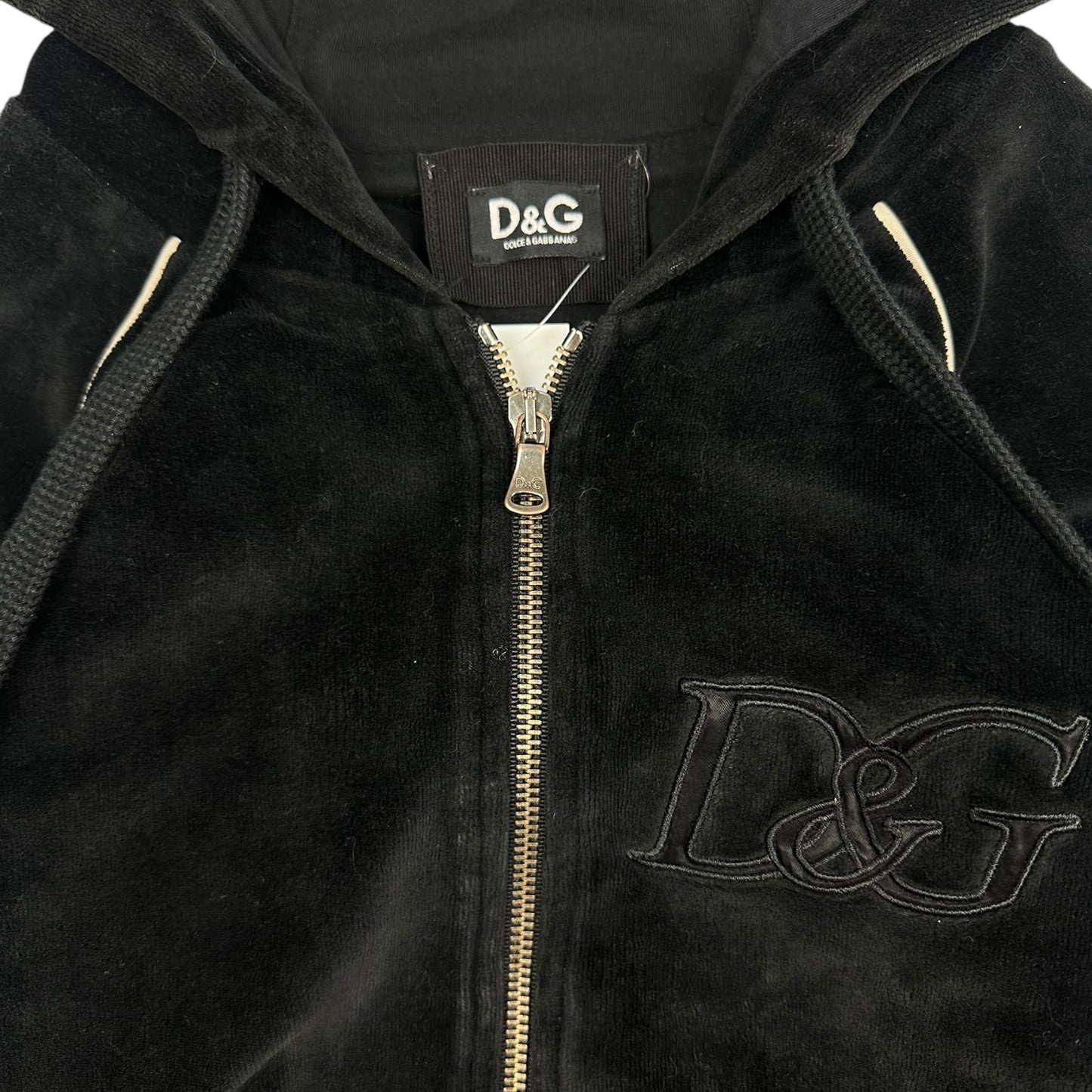 Vintage Dolce & Gabbana Samt Jacke schwarz M