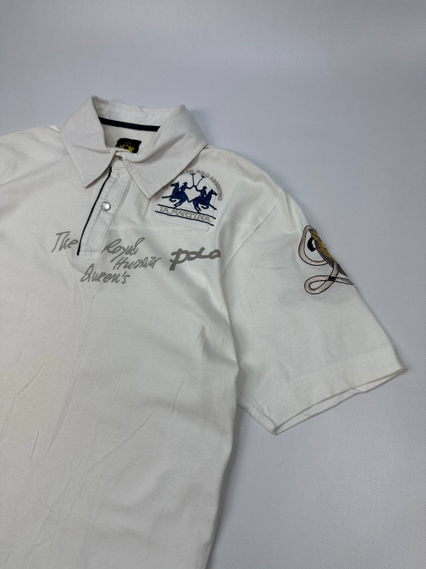 Vintage La Martina Polohemd weiß XXL