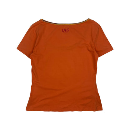 Vintage Dolce & Gabbana T-Shirt orange Damen L