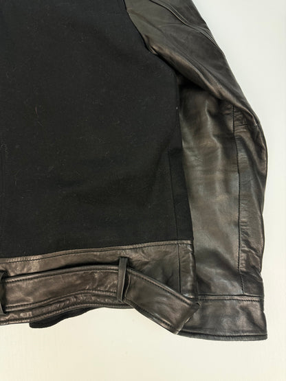 Vintage Galliano Lederjacke schwarz Gr. 52