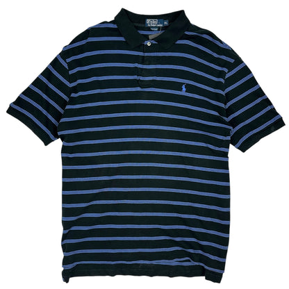 Vintage Polo Ralph Lauren Polohemd blau/schwarz XL