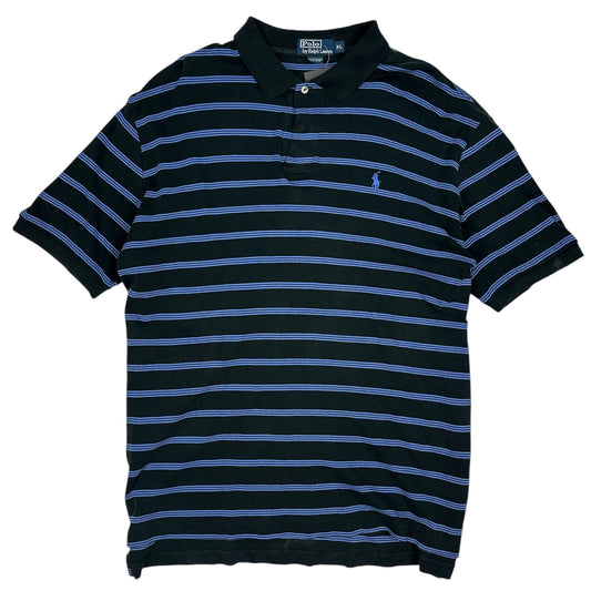 Vintage Polo Ralph Lauren Polohemd blau/schwarz XL
