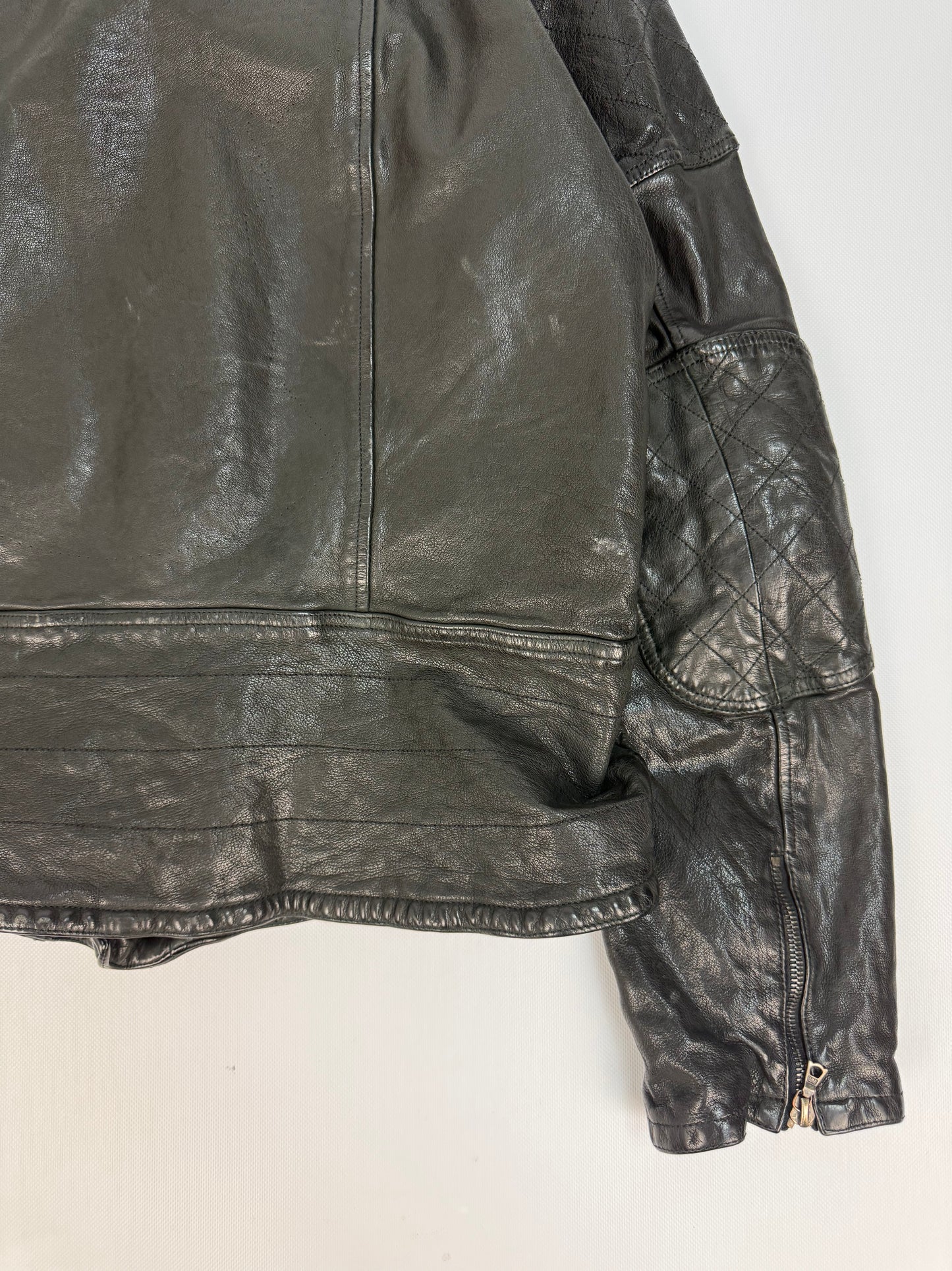 Vintage Neil Barrett Lederjacke schwarz Gr. XL