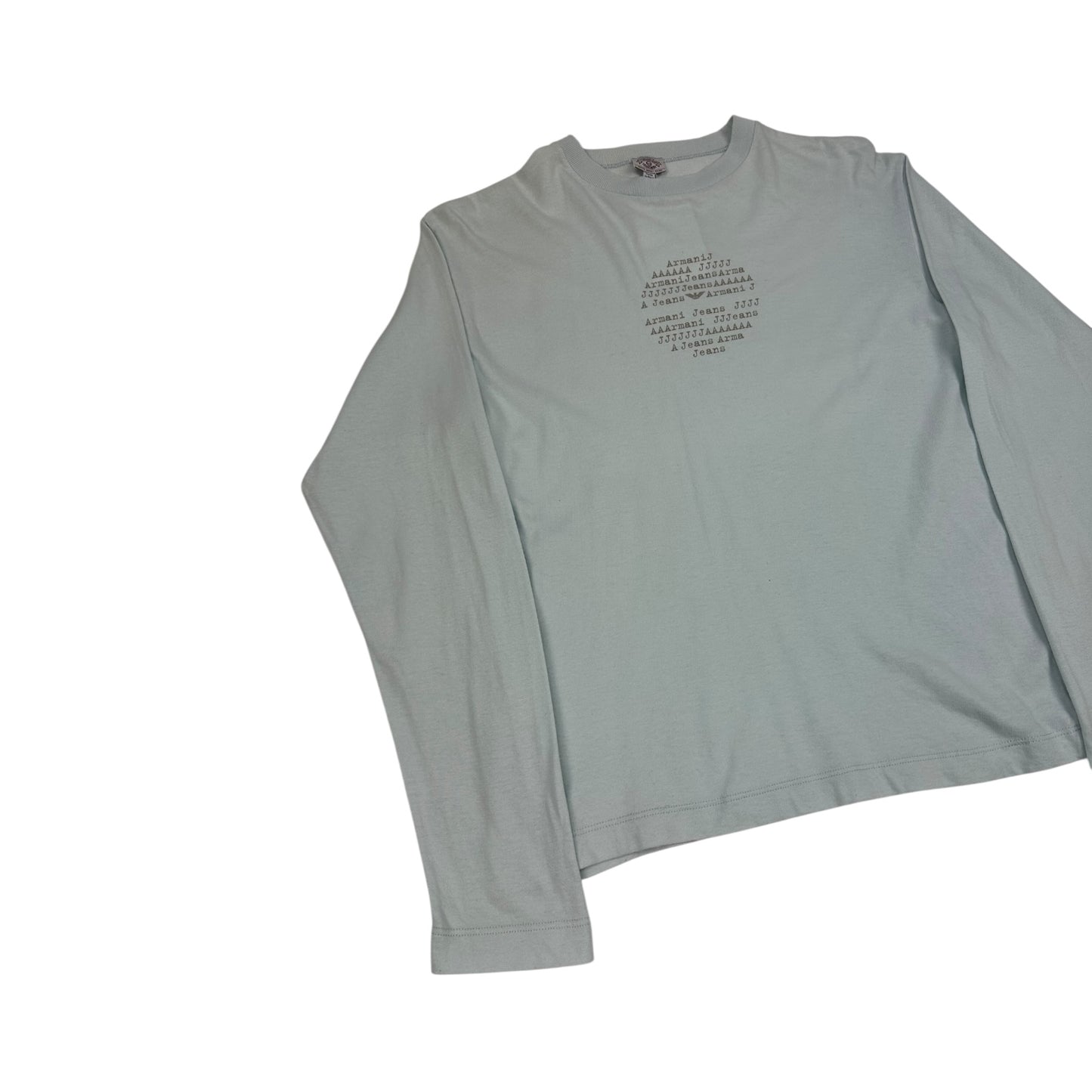 Vintage Armani Longsleeve hellblau Damen M