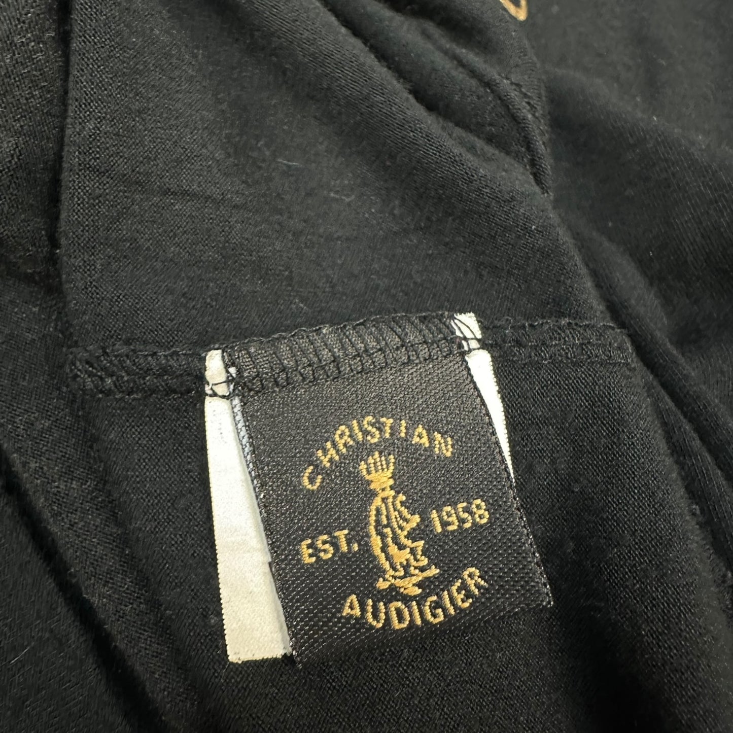 Vintage Christian Audigier Top schwarz Damen M